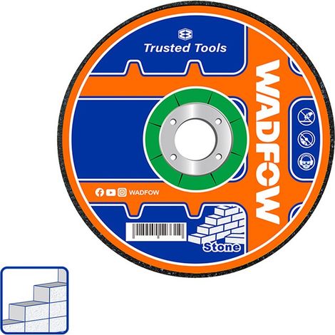 Disque à tailler la pierre WAC22115 115 x 3 x 22,2 mm à centre déporté