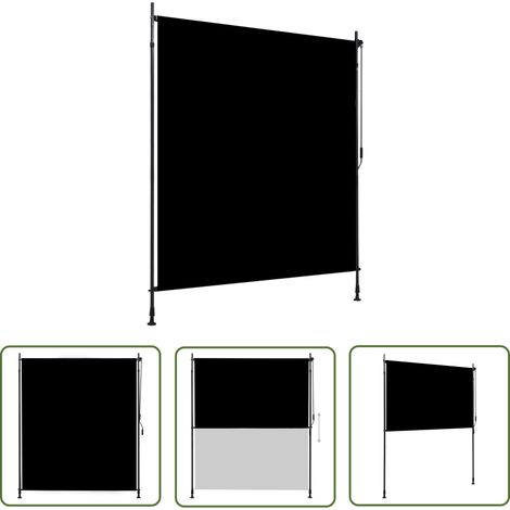 The Living Store Store roulant d'extérieur 200 x 270 cm Anthracite - Store Extérieur - Stores Verticaux - Intimité Jardin - Ombre Terrasse - Protection Solaire (1/5)