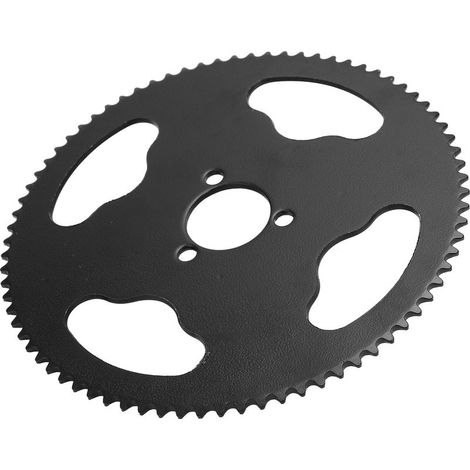 25H 78-Zahn-Kettenradsatz aus schwarzem Stahl, kompatibel mit Mini-Motorrädern, ATVs und Karts mit 47/49 cm³ Hubraum (1/5)