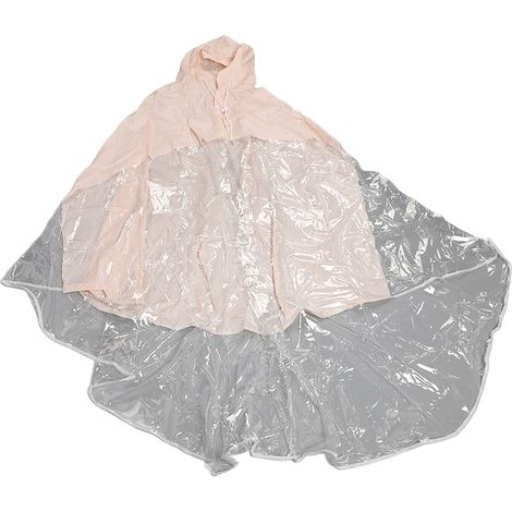 Cape de pluie imperméable pour scooter électrique, poncho parent-enfant, usage unique avec capuche, pour véhicule à batterie, couleur kaki, taille 3XL (1/5)
