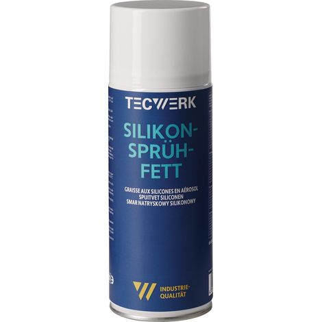 Grasa de silicona blanca en spray 400ml lata de aerosol TECWERK (1/2)