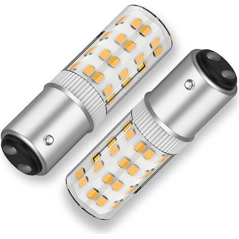 Ampoule LED BA15DLED 120 V à double contact, culot à baïonnette, équivalent halogène 50 W JD T3/T4, ampoule de remplacement pour machine à coudre A (1/5)