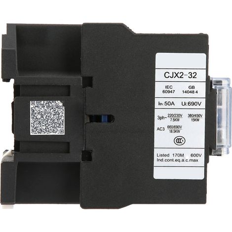 Contacteur électromagnétique alternatif CJX2-3210 32A bobine 110VAC pour industrie très réactif (1/5)