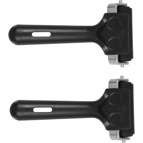 2 Pièces Roulette Caoutchouc avec Cadre Métal Robuste Antidérapant pour Application Uniforme Outils De Stamping Et Impression Lot de Noir (1/5)