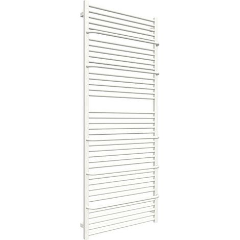 Sèche-serviette électrique blanc de 1460mm de haut et 700mm de large - 1000 Watt - LIM1460/700SOAE1B