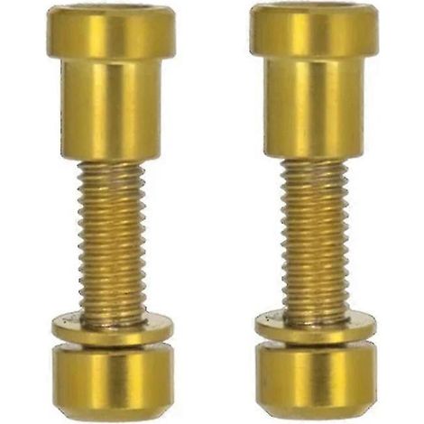 Vis de potence en alliage de titane M5x18 mm avec rondelle pour guidon de vélo de route, couleur or (1/5)