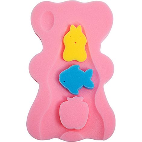 Siège de bain en éponge douce pour bébé, coussin de support antidérapant (1/4)
