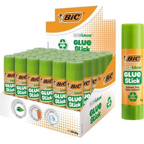 Colla ECOlutions 8g (30 pezzi) BIC (1/4)