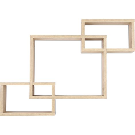 Scaffale da Parete in Legno - Design Box - Boxes Legno naturale