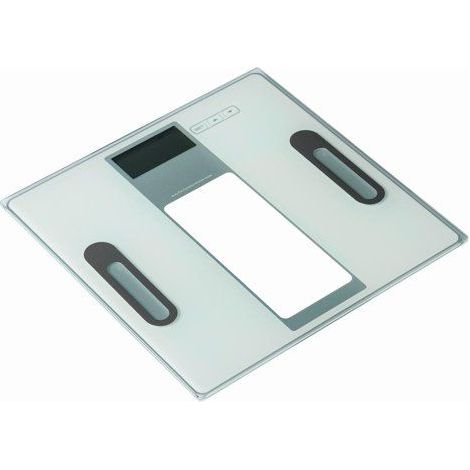 Báscula de baño ADE Tabea con análisis corporal, hasta 180 kg, 30 x 30 cm, blanca.