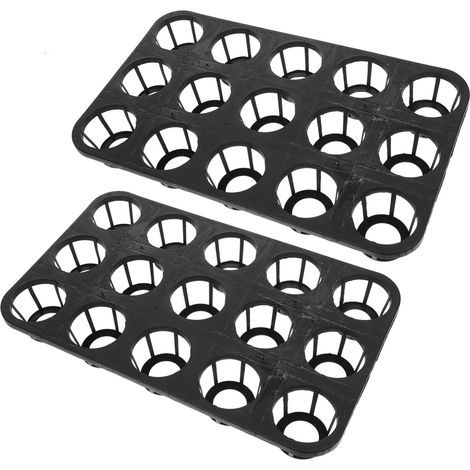 2pièces Plateau de Germination Lot de Supports pour Plateaux de Culture Plateau Porte-germes Pratique (1/5)