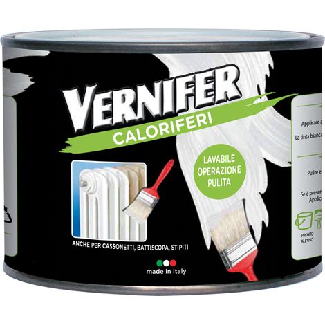 SMALTO PER CALORIFERI ml. 500 - bianco satinato (4906)  - AREXONS