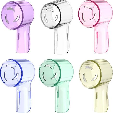Pack de 6 têtes de brosse à dents, couvercle anti-poussière, compatible Oral-B, série IO Pro 1000, adultes