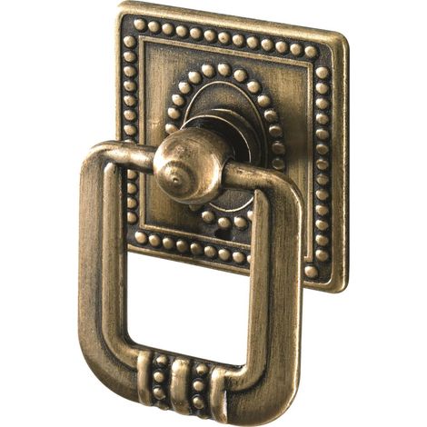 Hettich Möbelknopf Messing gold 35,0 x 33,0 mm - 1 Stück Möbelknopf