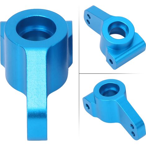 Porte-essieu arrière en aluminium pour modèle RC ECX 1/10 2WD - Pièce de rechange bleue (1/4)