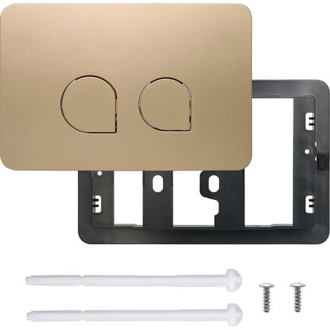 Plaque de commande à double actionneur (GS-Delta-5 Or mat - Autre) compatible avec réservoir encastré Geberi-t Up182 100 et panneau Delta 21 50 compatible avec bouton de commande de réservoir de WC su (1/5)