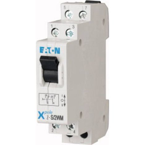 Interruttore modulare per scale I-0-II (rete-generatore) 16A 2P Z-S/2WM 248346 (1/2)