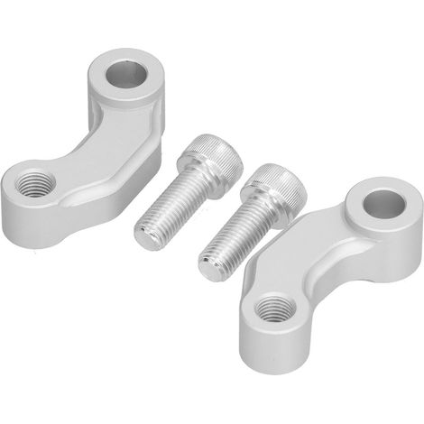 Support de Rétroviseur Extension 2 Pièces pour Suzuki V-Strom DL1000 2014-2019, Argent, Miroir Arrière Moto Remplacement (1/5)