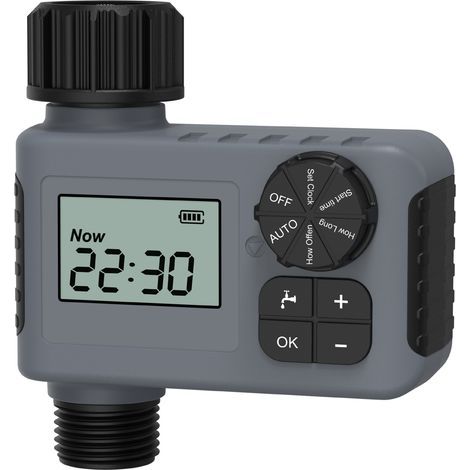 Minuterie d'irrigation intelligente, contrôle automatique de la vanne d'eau, adaptée à l'arrosage des pelouses extérieures, des plantes en pot, des piscines, au refroidissement par brouillard (1/5)