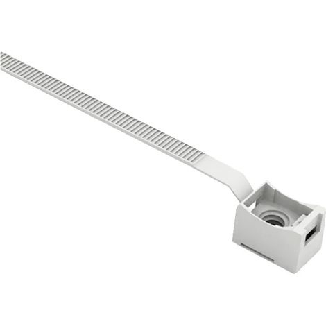 Confezione 100 Fascette Tubi Fissatubi Nylon, Fissaggio Tubi Rigidi, Foro Asola Tasselli Leggeri TX-6, Diametro Tubi 12-35 mm, Dimensioni 165 x 7,5 mm, Grigio