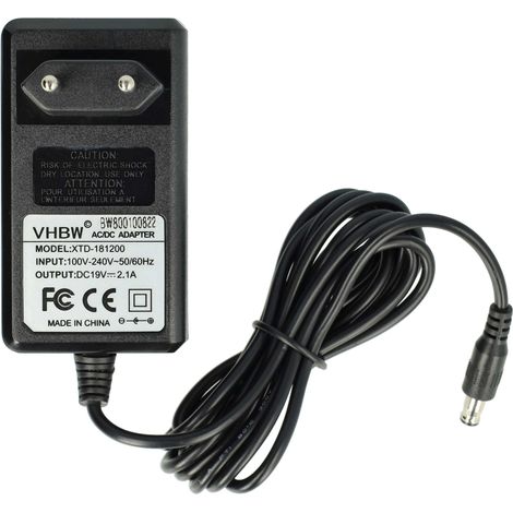 vhbw Netzteil kompatibel mit Samsung E251, N110, 300V5A, N120, E152, N130, E172, N130 AnyNet, E271, N140, E272, E352, M60, M70 Notebook - 120 cm, 40 W (1/5)