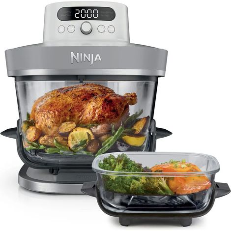 Ölfreie Fritteuse - NINJA - CRISPI PRO - Kapazität 5,7 L + 2,3 L - 5 Programme - 2100 W - Weiß (1/3)