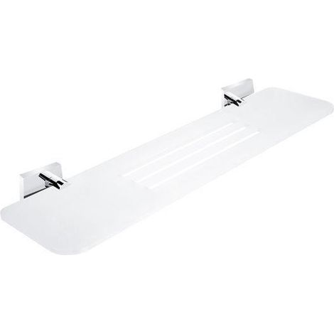 Nimco Keira - Tablette IXI avec trous fraisés, 50 cm, mat Pexiglass/chrome KE X350-26 (1/2)