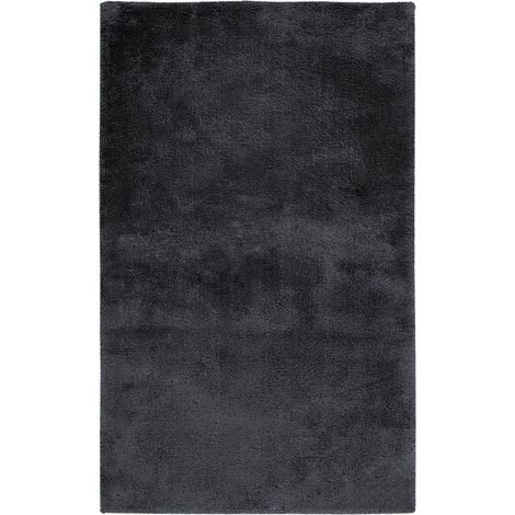 Tapis de bain gris antidérapant doux et absorbant - 60 x 40 cm (1/5)
