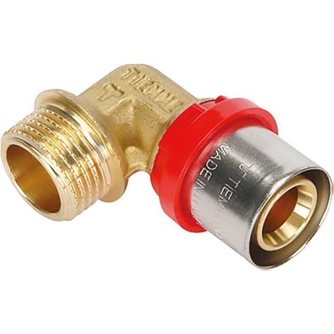 RACCORDO A PRESSARE CURVO '1654CT' 20 x 1/2 - maschio