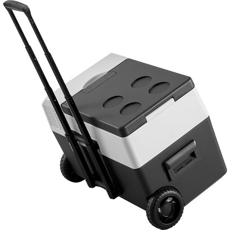 Mophorn Glacière électrique portable 30 L pour voiture et maison, réfrigérateur à compression 12 V/24 V CC et 100-240 V CA, idéal pour le camping et les voyages, plage de température -22 à 10 °C (1/5)