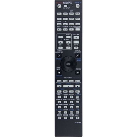Ersatzfernbedienung AXD7668 für AV-Receiver VSX-1123-K, AXD7596, AXD7305, AXD7691, AXD7725, SC-57, SC-55, LX58 A/V (1/4)