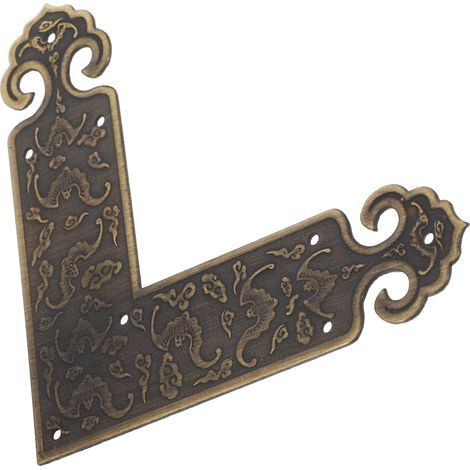 Protège-coins décoratifs - laiton - forme L - style vintage (1/5)