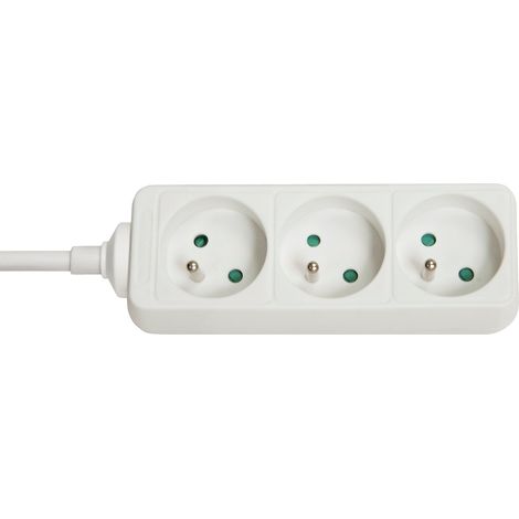 Lindy 73120 prolunghe e multiple 3 presa(e) AC Interno Bianco