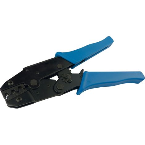 Crimpzange für unisolierte Kabelschuhe 0,5 - 6 mm²