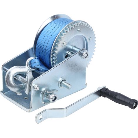 Treuil à câble 3200LBS avec courroie, accessoire de treuil manuel pour remorque de yacht, bateau et navire (1/5)