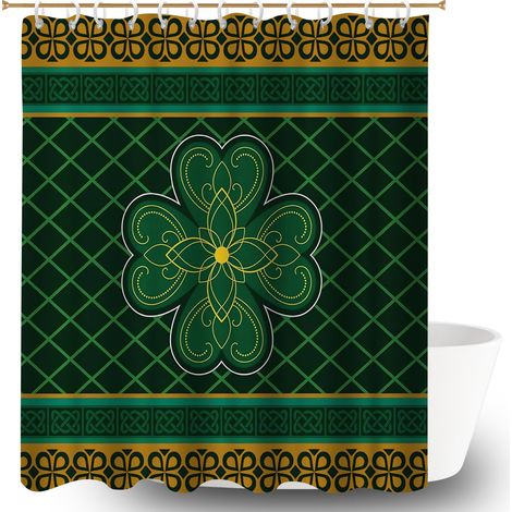 Voile de douche polyester 180x180 décoratif protection douche pour famille nombreuse (1/5)