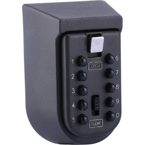 Coffre-fort à clés avec serrure à combinaison à 10 chiffres, pour installation dans un meuble, pour un usage domestique et quotidien.-AquaForge (1/5)