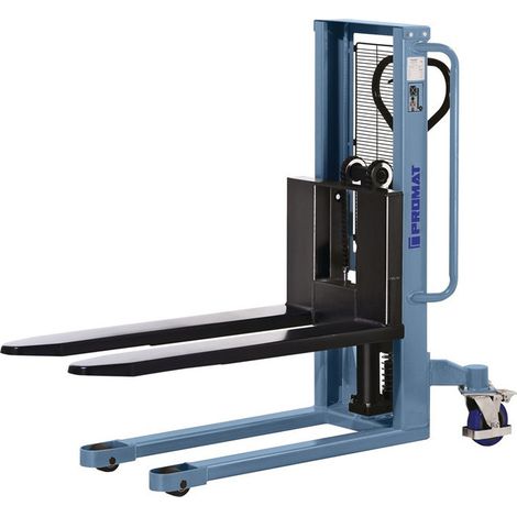 Tappo per impilatore ad alto sollevamento. portata 1000 kg L. forca 1150 mm monocolonna manuale-idraulica altezza corsa 940 mm PROMAT