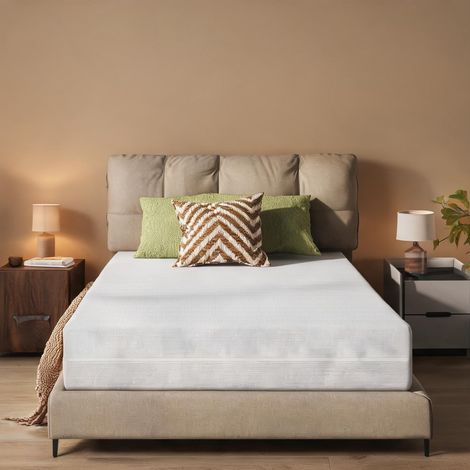 Matelas coloris blanc en sponge 200 x 90 x 20 cm (1/5)