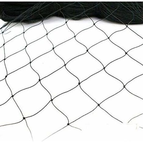 Filet Anti Oiseaux Filet Poules pour Protection Jardin Plantes Arbre,15x7.5m,noir (1/3)