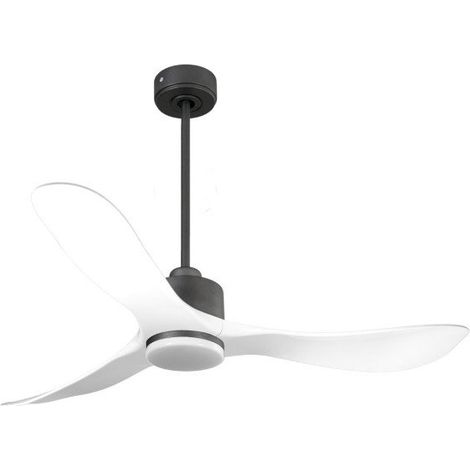 Modulo de KlassFan - Ventilateur de plafond DC avec Lumière Blanc et gris basalte, thermostat idéal pour 25 à 40 m²