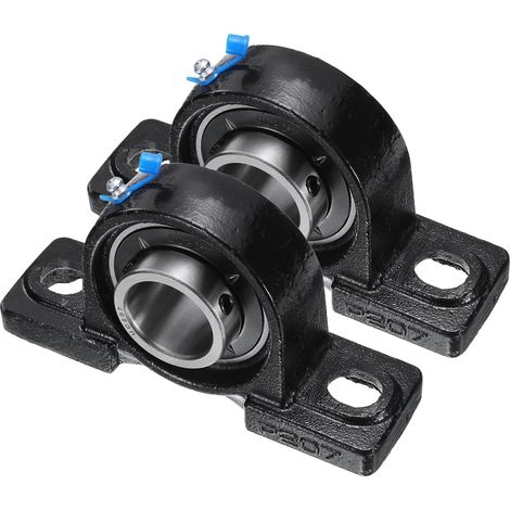 2pcs Paliers de Battement Montés UCP207, Palier à Semelle Alésage 35mm Auto-Alignant en Fonte pour Bride Roulement à Bille de Bloc Roue de Brouette Machine à Rouler Imprimante 3D (1/5)