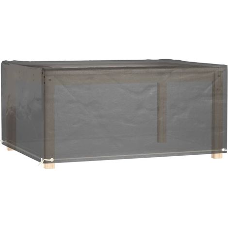 vidaXL Abdeckung für Gartenmöbel 8 Ösen 160x120x75 cm rechteckig