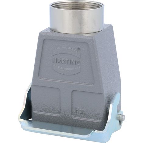 HARTING Han 6B Embase prolongatrice haut, 1xPG29 sortie de câble droite, avec 1 étrier longitudinal Presse-étoupe PG29 Plage de serrage 16,0 mm - 25,0 mm - 1 Stück (1/3)
