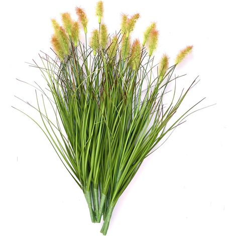 10 Paquets de Fausses Herbes Artificielles pour l'Extérieur 35cm Herbes Artificielles Comme du Vrai Décoration de Gazon Plante Artificielle Plante d'Intérieur Plante Verte pour Jardin Balcon (1/5)