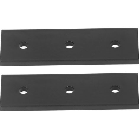 2 Pièces Support Plat en Alliage d'Aluminium 3 Trous pour Assemblages de Profilés 3030, Fixation pour Meubles Industriels