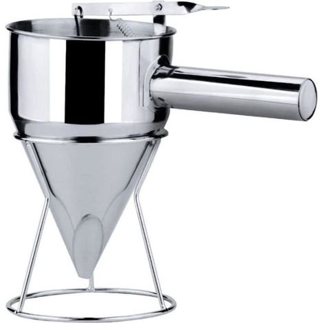 (agrent)Entonnoir à Pâtisserie - Inox - 1 Pc - Support Fixe - Facile à Nettoyer - Cuisine (1/5)