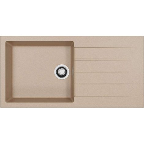 Alveus Cadit - Granitspüle 100x50 cm, Quick-Close, ivory 1149161 (1/2)