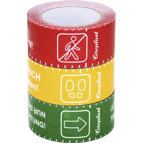 Coroplast 1466 SDR 217519 Ruban de marquage au sol jaune (L x l) 10 m x 60 mm 1 pc(s) A473562