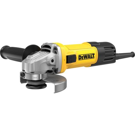 DEWALT Amoladora angular de 115 mm (750 W, 11.800 rpm, compacta y ligera, con capuchas protectoras, protección contra reinicio y segunda mano, para todas las cuchillas de separación estándar, lijado y (1/4)